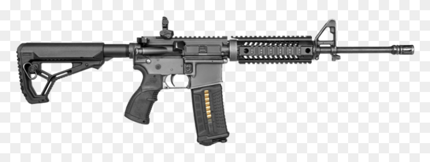792x261 Descargar Png Gl Core 2D Gun Ar 15 Fab Defense Stock, Arma Png