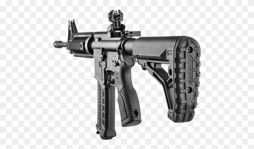489x434 Gl Core 3D Gun Back Tue Fab Defense Gl Core, Оружие, Вооружение, Винтовка Hd Png Скачать