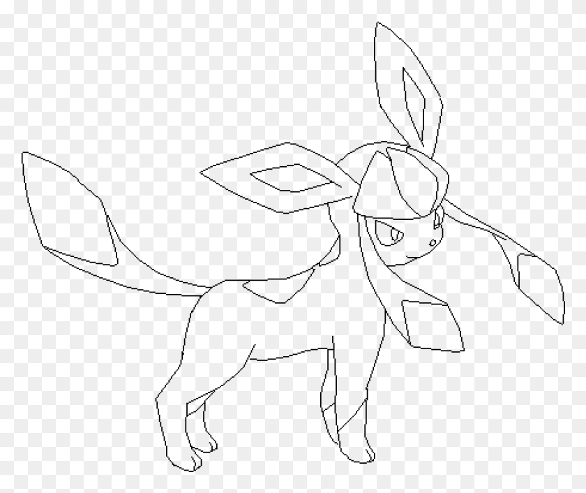 911x755 Glaceon Line Art, Gray, World Of Warcraft HD PNG Download