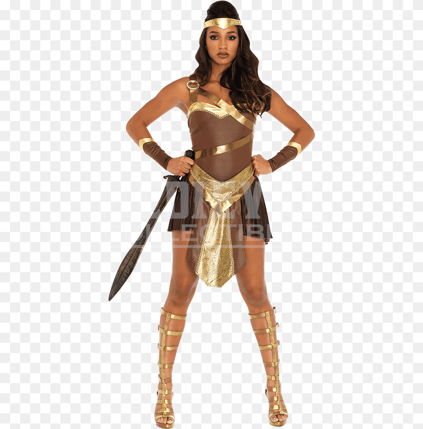 462x851 Gladiator Costume Women Gladiator Costumes, Clothing, Person, Adult, Female Clipart PNG