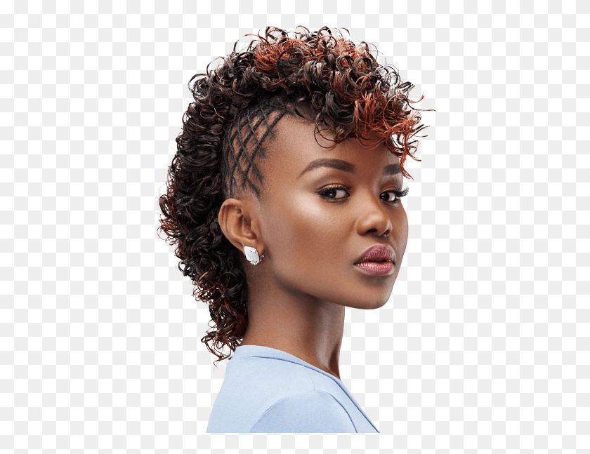 412x587 Glamour Jheri Curl, Face, Person, Human HD PNG Download