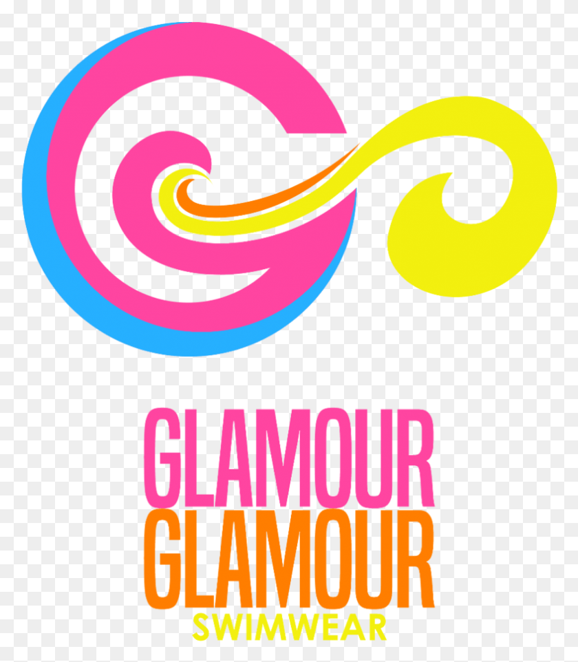 786x909 Glamourglamourswimwear Logo Графический Дизайн, Текст, Алфавит, Графика Hd Png Скачать