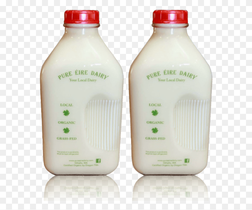 578x641 Glass Bottles Of Pure Eire Dairy Farm Fresh Milk Plastic Bottle, Beverage, Drink, Shaker HD PNG Download