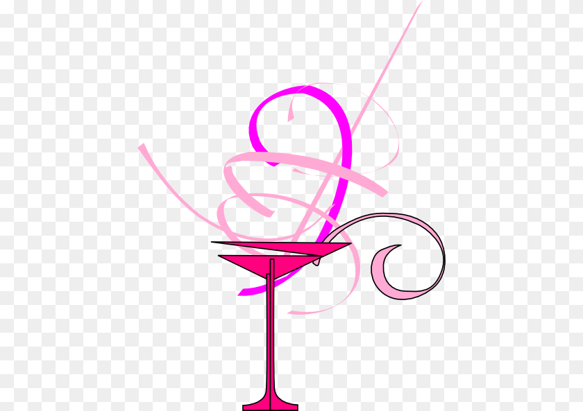 444x593 Glass Clipart Pink Glass, Alcohol, Beverage, Cocktail, Art Transparent PNG