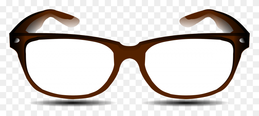 2400x981 Glasses Clipart Brown Glasses, Accessories, Accessory, Sunglasses HD PNG Download