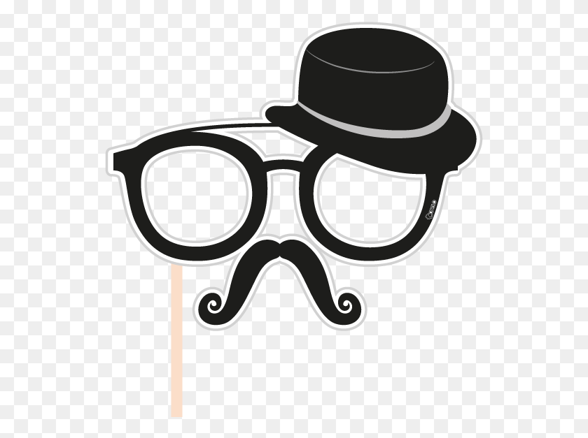 541x567 Glasses Clipart Monocle Photo Booth Props, Goggles, Accessories, Accessory HD PNG Download
