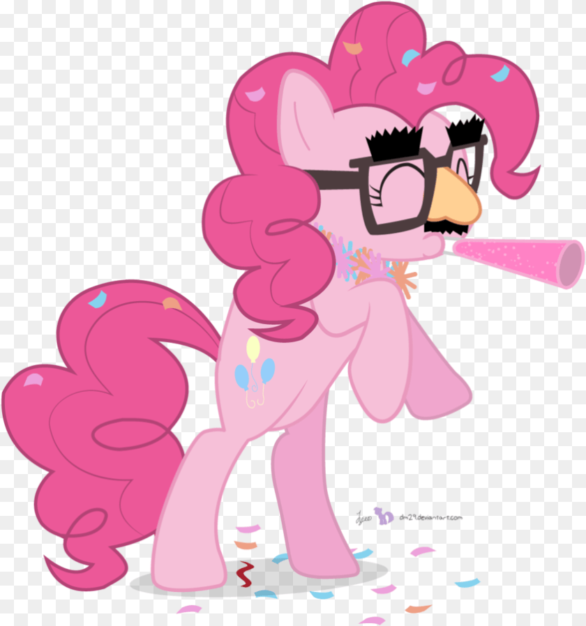 842x900 Glasses Groucho Mask Pinkie Pie Safe Simple My Little Pony Pinky, Art, Graphics, Purple, Baby PNG