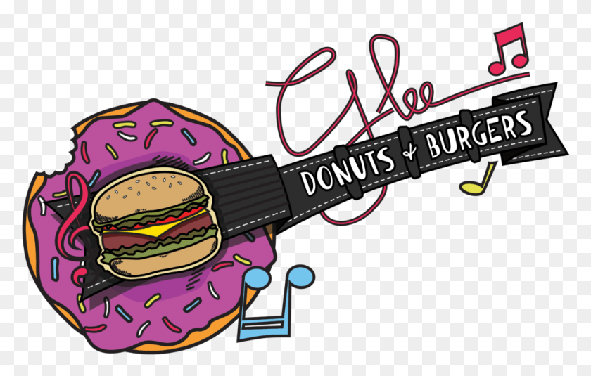 1013x617 Glee Donuts И Бургеры, Досуг, Гитара, Музыкальный Инструмент Hd Png Скачать