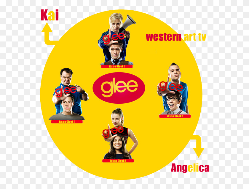 572x578 Glee French Dvdrip Glee, Person, Human, Disk HD PNG Download
