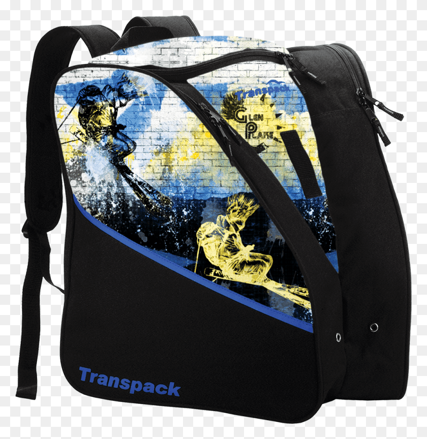 1000x1031 Glen Plake Blueyellow Style Transpack Ski Boot Bag, Handbag, Accessories, Accessory HD PNG Download