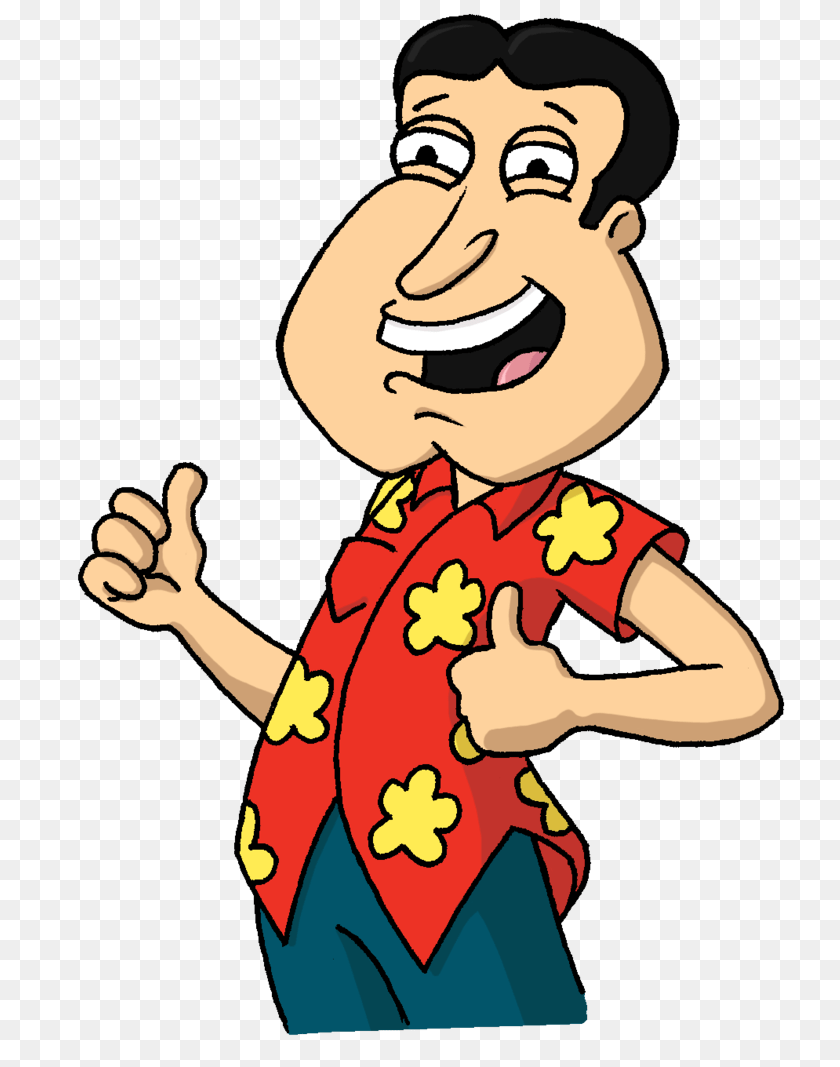 749x1067 Glenn Quagmire, Person, Face, Head, Cartoon Sticker PNG