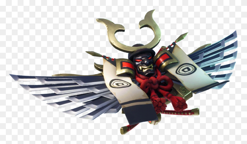 891x493 Gliders Pickaxes Back Blings And Emote Leaked Kabuto Fortnite, Emblem, Symbol, Pirate HD PNG Download