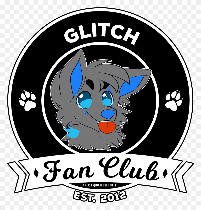 3278x3443 Glitch Fan Club Shirt Furry Fan Club Shirts, Label, Text, Logo HD PNG Download