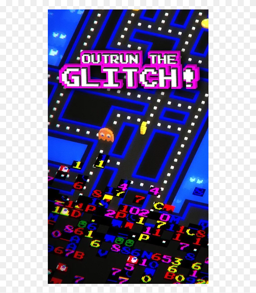 528x901 Glitch Pac Man 256 Pc HD PNG Download