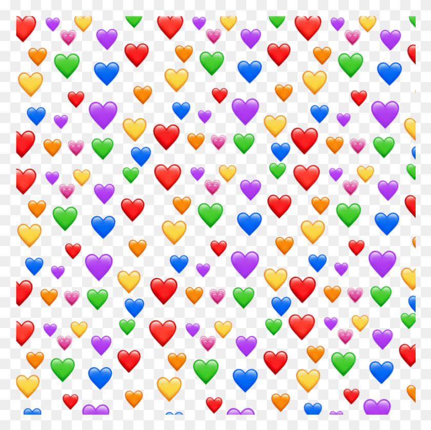 855x855 Glitch Snapchat Tumblr Facebook Orange Heart Meme, Pattern, Sweets, Food HD PNG Download