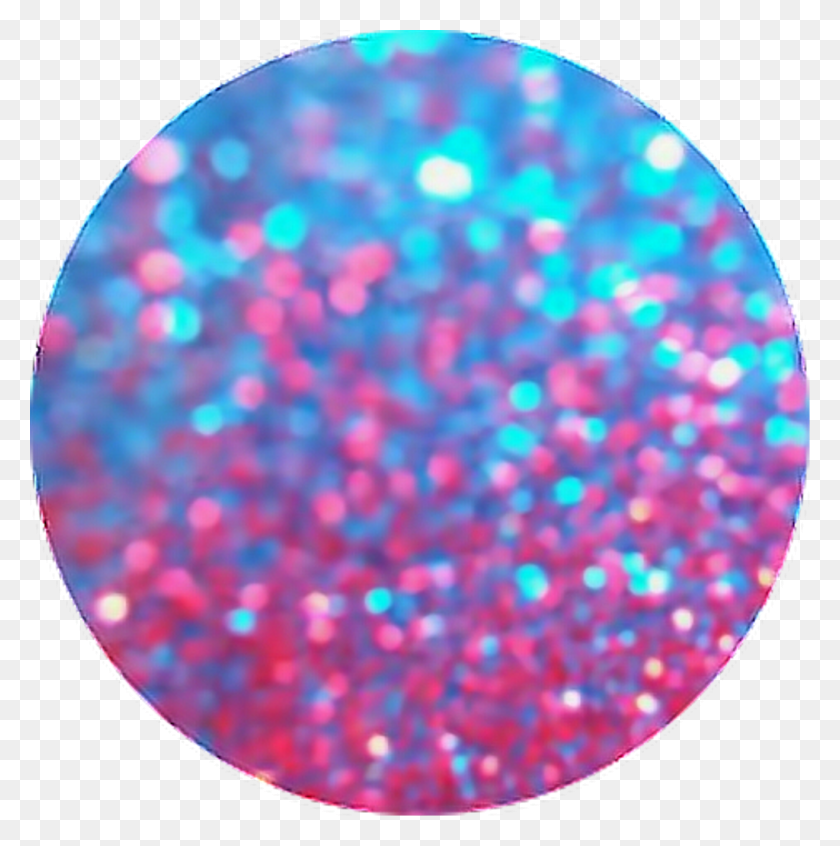 1024x1033 Glitter Circle Confetti Pink Blue Aesthetic Freetoedit Glitter Background, Light, Balloon, Ball HD PNG Download