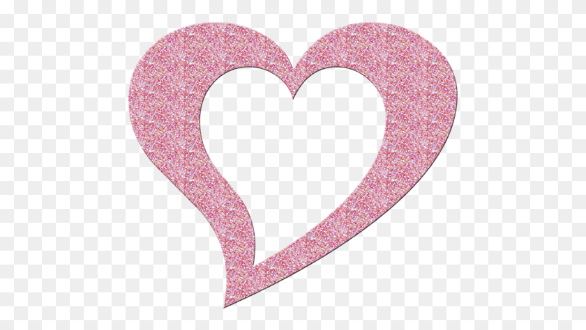 475x414 Сердце С Блестками 1 Розовое Сердце С Блестками, Коврик, Подушка, Фиолетовое Сердце Png Скачать
