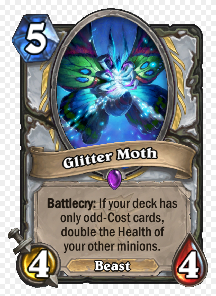 1083x1512 Glitter Moth Hearthstone Cards, Poster, Advertisement HD PNG Download