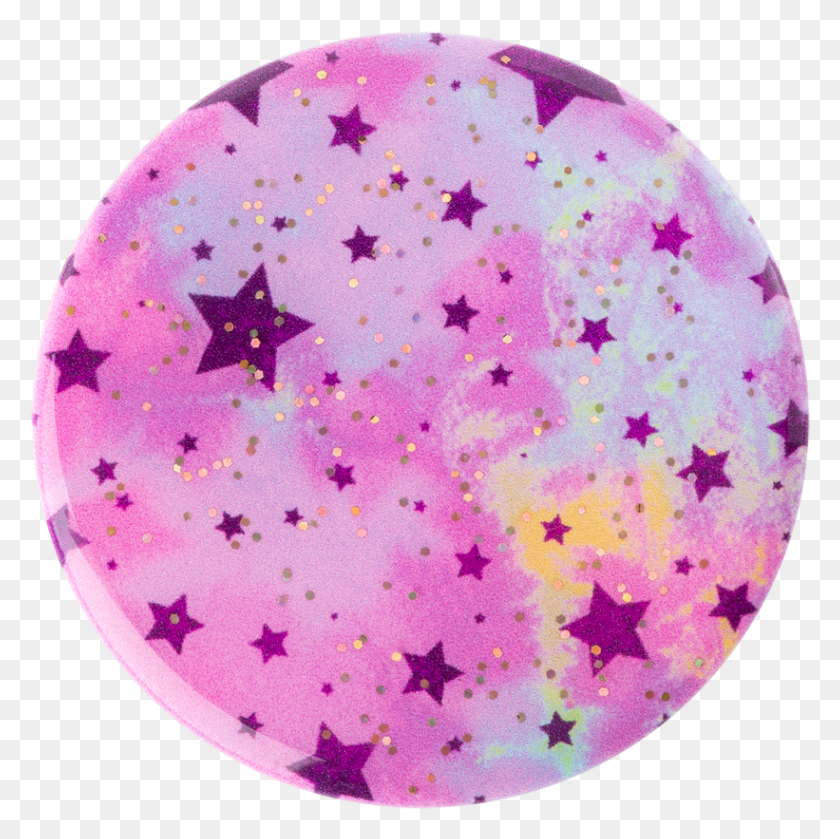 821x820 Glitter Starry Dreams Lavanda Círculo De Estrellas Icono, Alfombra, Patrón, Papel Hd Png