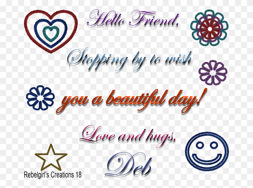 683x567 Glitter Text Personal Deb Hello Friend Heart, Diwali, Handwriting, Mail HD PNG Download