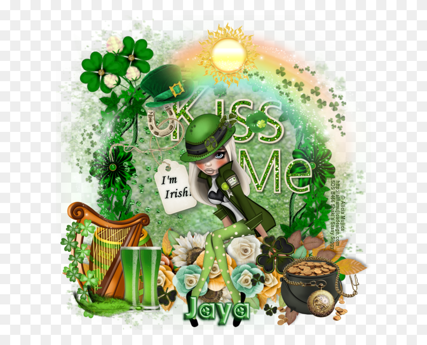 620x620 Glitter Text Personal Kiss Me I39m Irish Jaya Cartoon, Graphics, Helmet HD PNG Download