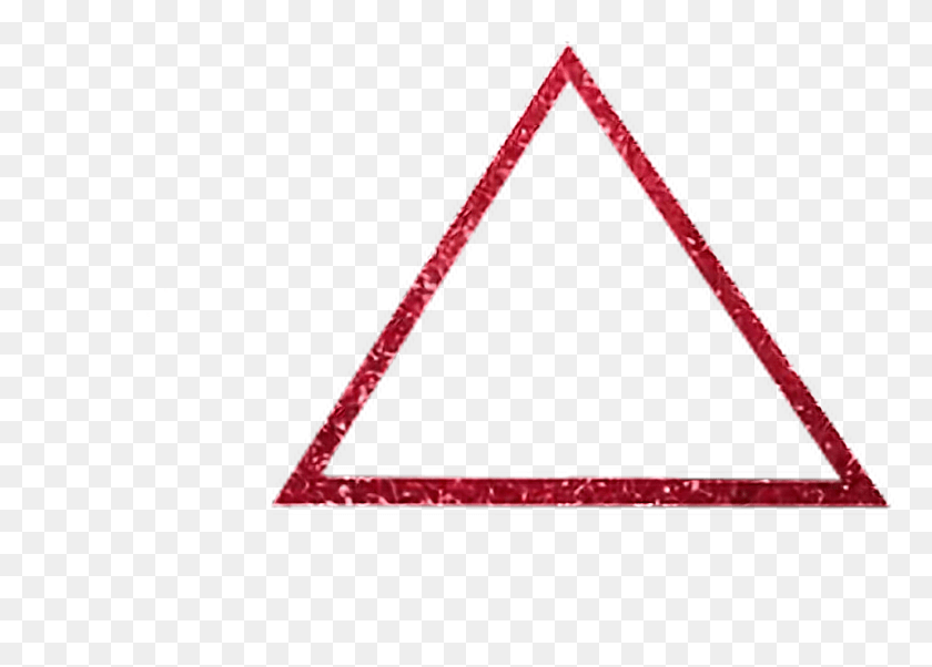 958x666 Glitterfreestyle Red Triangles Triangulo Borde Borda Triangle HD PNG Download