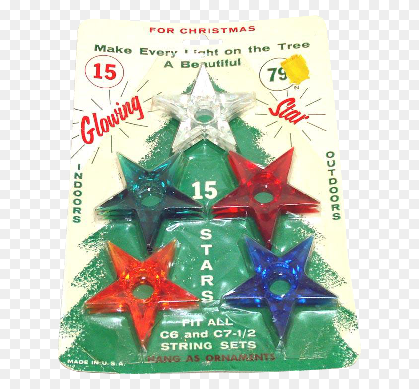 610x720 Descargar Png Glo Star Lucite Estrella De Navidad Reflectores De Luz Menta Vintage Estrella De Navidad Luz, Símbolo De Estrella, Papel Hd Png