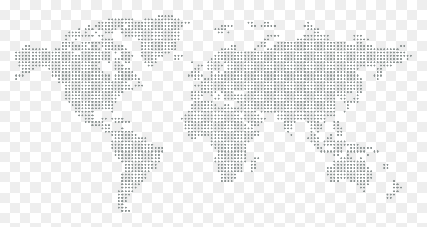 1821x907 Global Dot Map 4 18 Dotted Map Of World, Word, Number, Symbol HD PNG Download