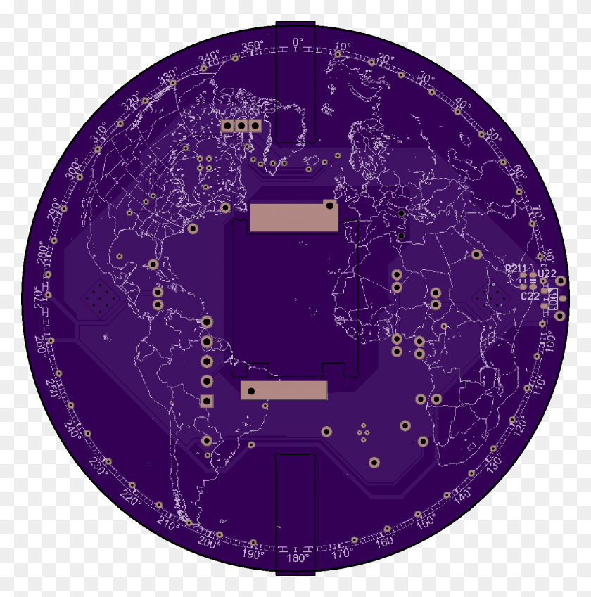 Global View Shows The Earth39s Continents On A Spinning Circle, Astronomy, Outer Space, Space HD PNG Download