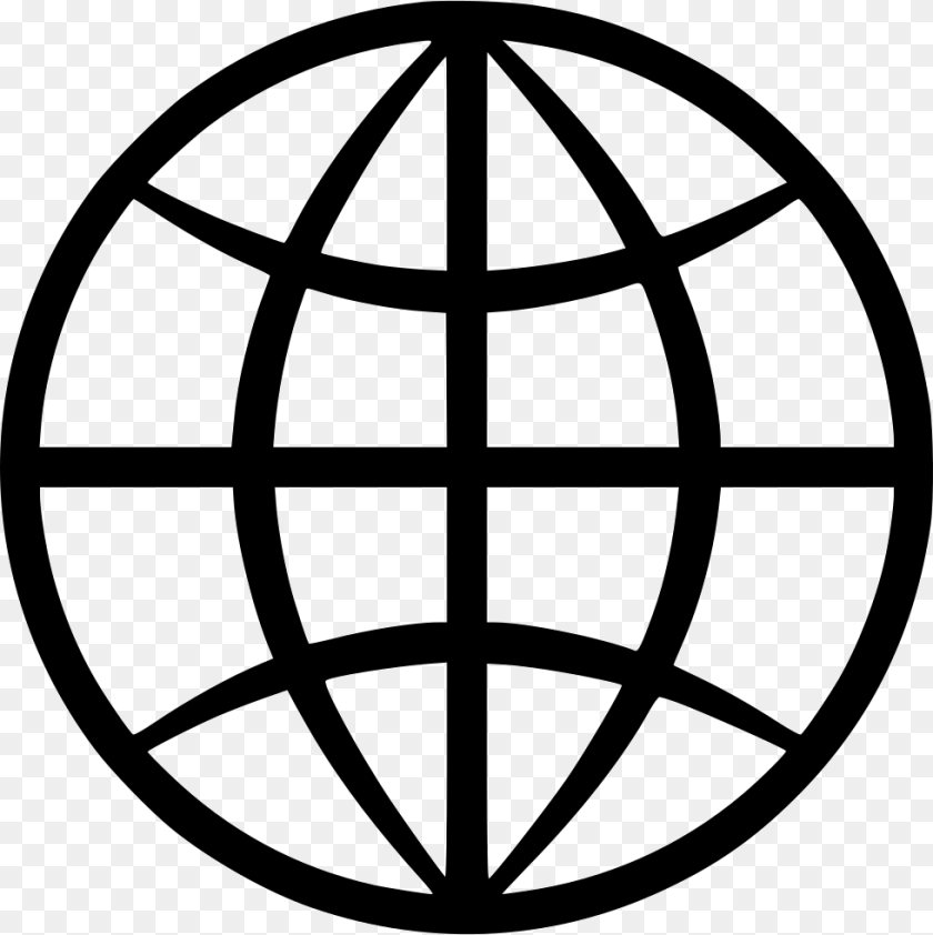 980x982 Globe Comments Internet Clipart Black And White, Machine, Wheel, Symbol, Logo PNG