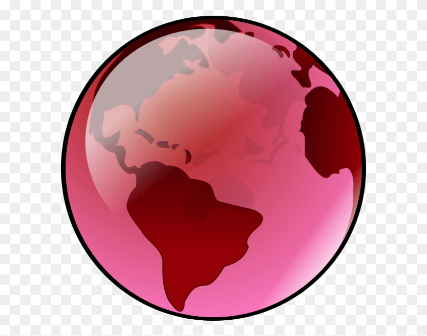 600x601 Глобус Розовый Карандаш И Голубая Земля, Планета, Космическое Пространство, Астрономия Png Скачать