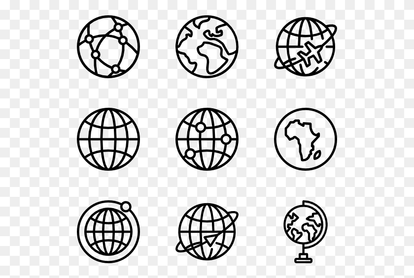 529x505 Globe Vector Board Games, Gray, World Of Warcraft HD PNG Download