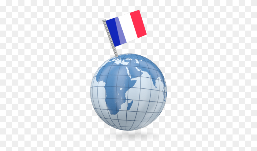254x434 Globe With French Flag, Outer Space, Astronomy, Universe HD PNG Download