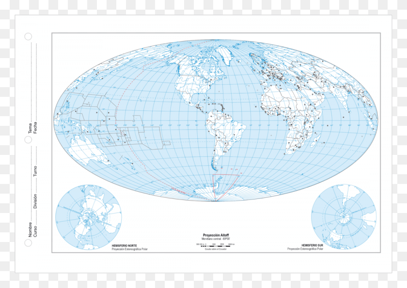 Globe World Map Aitoff Projection Map Projection Mapa Planisferio Aitoff, Plot, Diagram, Atlas HD PNG Download