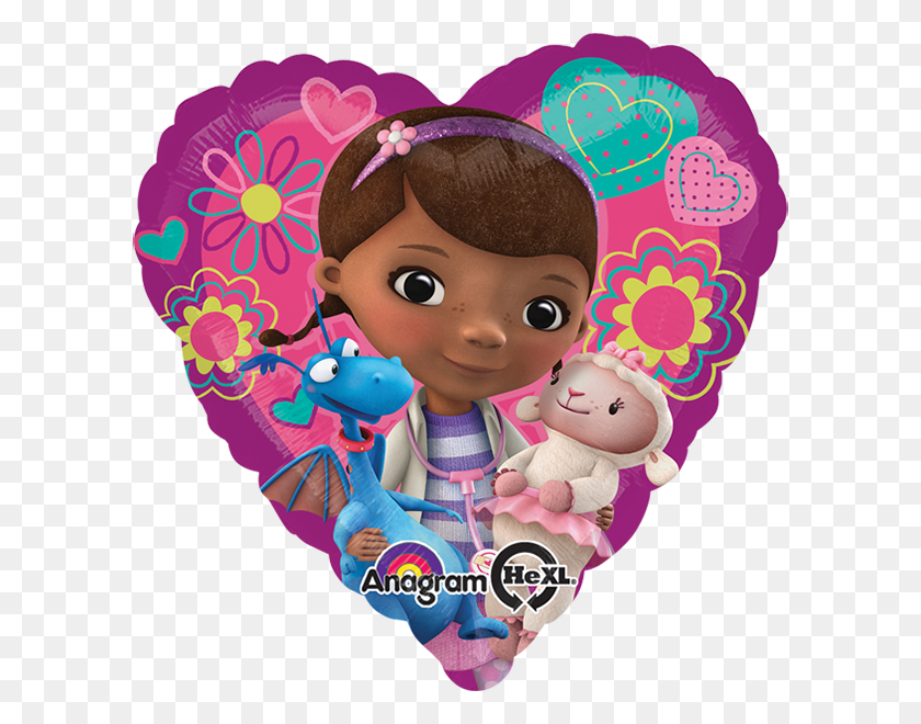 600x600 Globo Doc Mcstuffins Love Doc Mcstuffins Heart, Doll, Toy, Person HD PNG Download