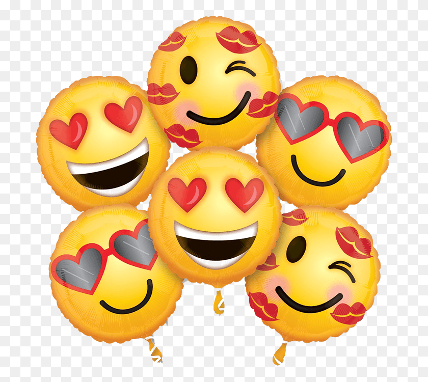 701x690 Globo Emoticon Love Emojis De San Valentin, Pac Man HD PNG Download