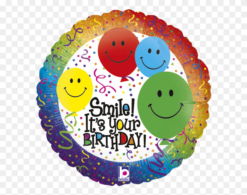 598x604 Globo Smile Its Your Bday Birthday, Birthday Cake, Cake, Dessert HD PNG Download