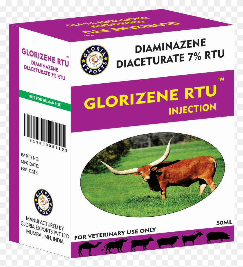 1561x1729 Glorizene Rtu Injection Injection, Longhorn, Cattle, Mammal HD PNG Download