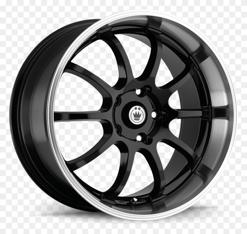 929x879 Gloss Black W Machined Lip Black Matt Alloy Wheels, Wheel, Machine, Tire HD PNG Download