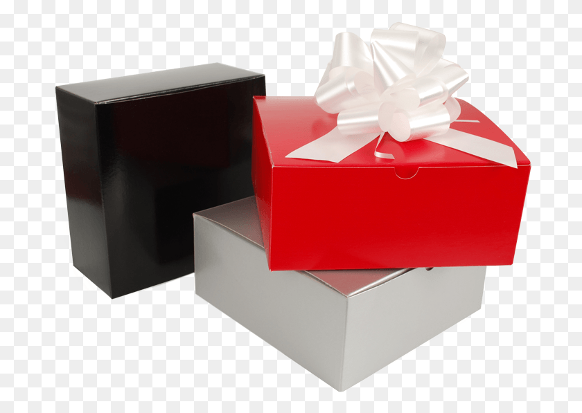 694x537 Gloss Color One Piece Gift Boxes Box HD PNG Download