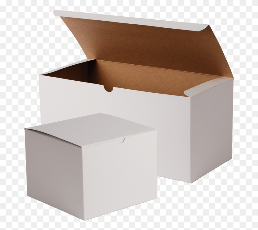 686x687 Gloss White One Piece Gift Boxes White Shipping Boxes, Box, Cardboard, Carton HD PNG Download
