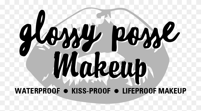 717x404 Glossy Posse Makeup Calligraphy, Text, Label, Handwriting HD PNG Download