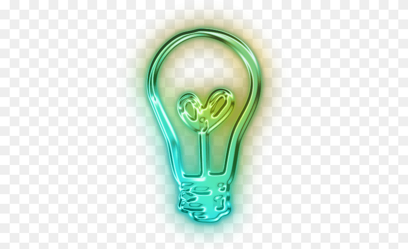 Glowing Bulb Mart Neon Lights Logo Light, Lightbulb, Disk Transparent PNG