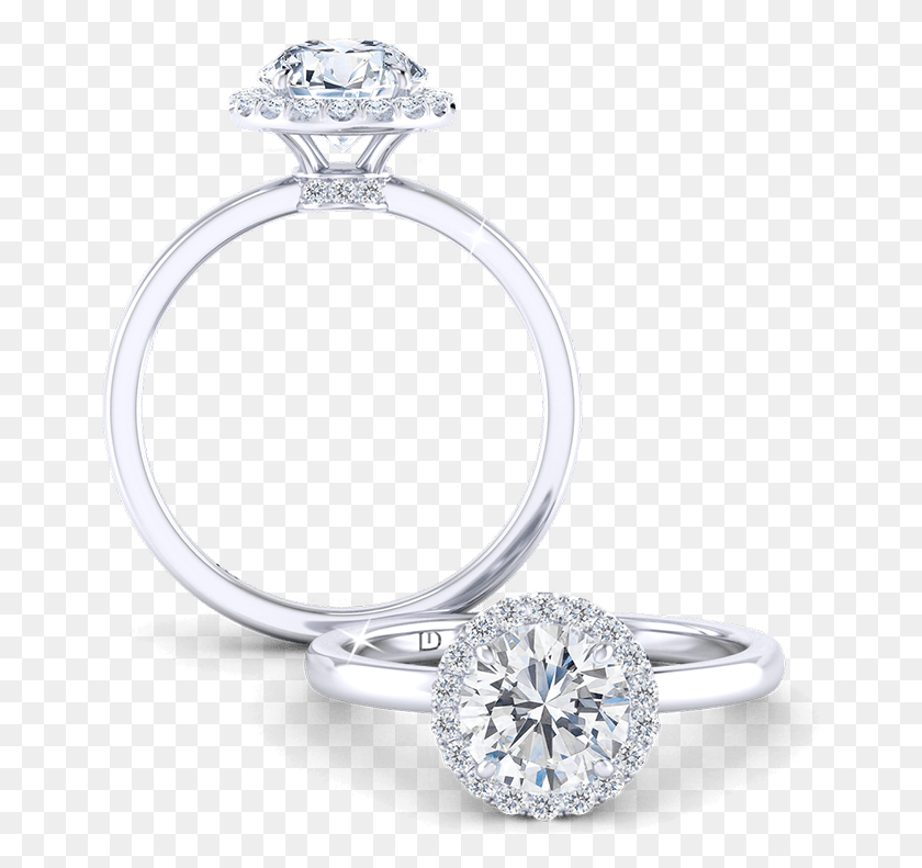 666x731 Glowing Halo Pre Engagement Ring, Accessories, Accessory, Jewelry Descargar Hd Png