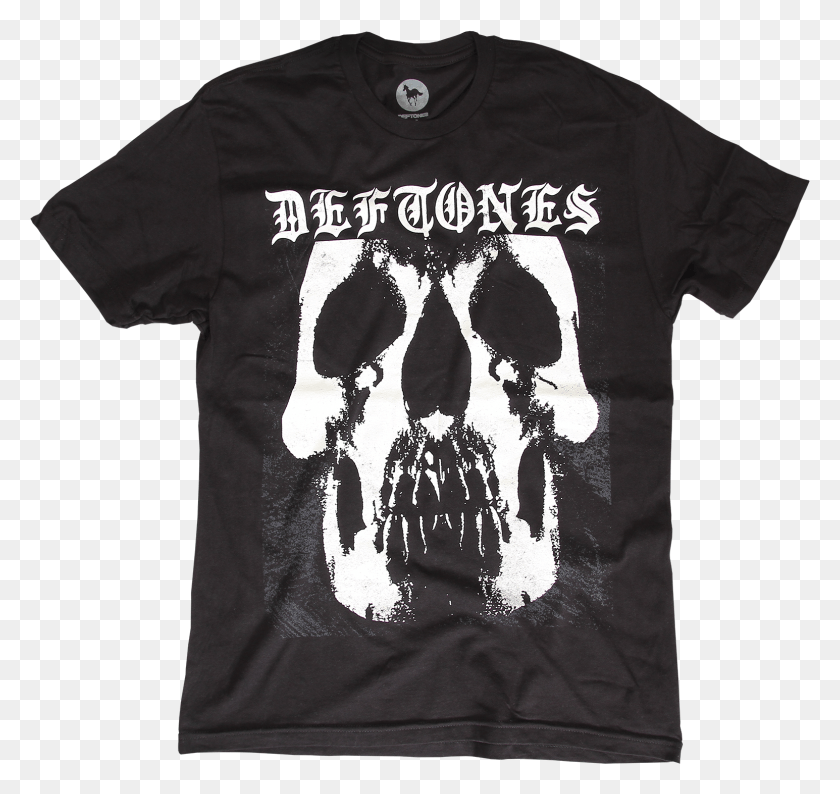 1545x1454 Glowing Skull Black T Shirt 30 Deftones Deftones, Clothing, Apparel, T-shirt HD PNG Download