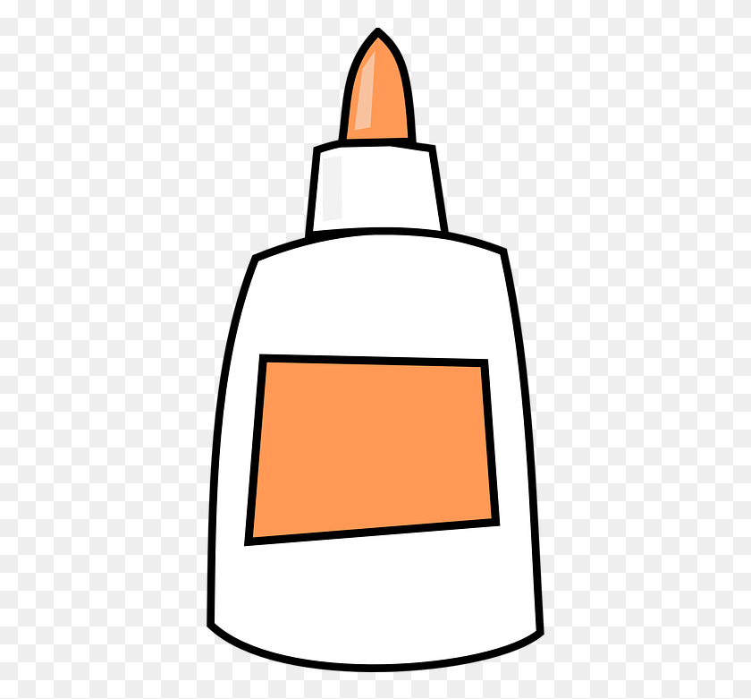 383x721 Glue Bottle White Sticky Adhesive Paste Supplies Glue Clipart, Lamp, Label, Text HD PNG Download