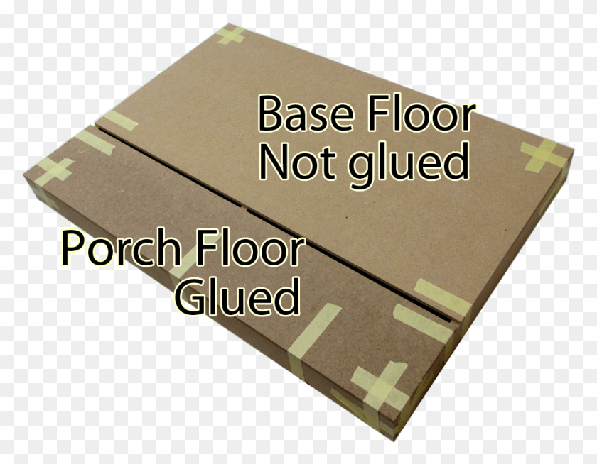 969x739 Glue Tape And Weight Only The Porch Floor To The Plywood, Box, Text, Cardboard HD PNG Download