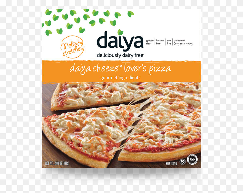 551x607 Descargar Png / Pizza De Queso Daiya Sin Gluten, Comida, Cartel, Publicidad Hd Png