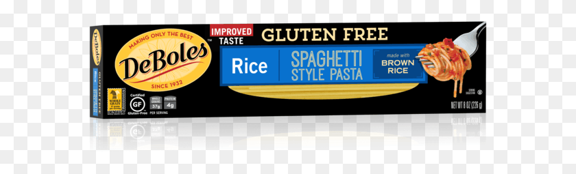 581x195 Gluten Free Rice Spaghetti Label, Text, Number, Symbol HD PNG Download