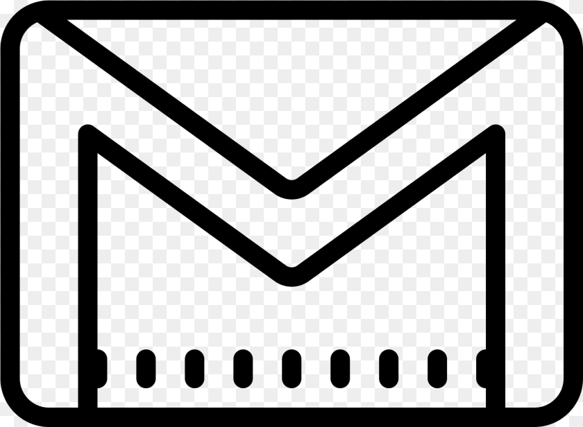 1501x1101 Gmail Blanco Y Negro Gmail Logo Blanco, Gray Transparent PNG